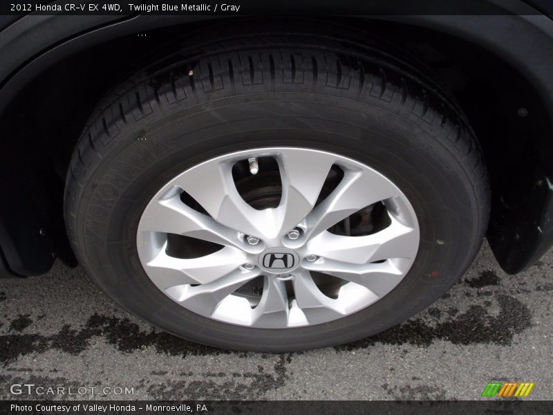 Twilight Blue Metallic / Gray 2012 Honda CR-V EX 4WD