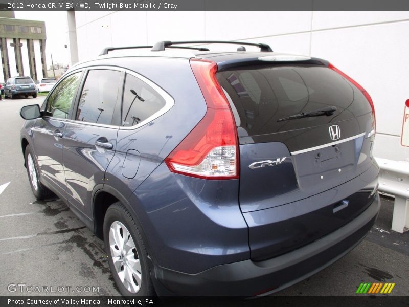 Twilight Blue Metallic / Gray 2012 Honda CR-V EX 4WD