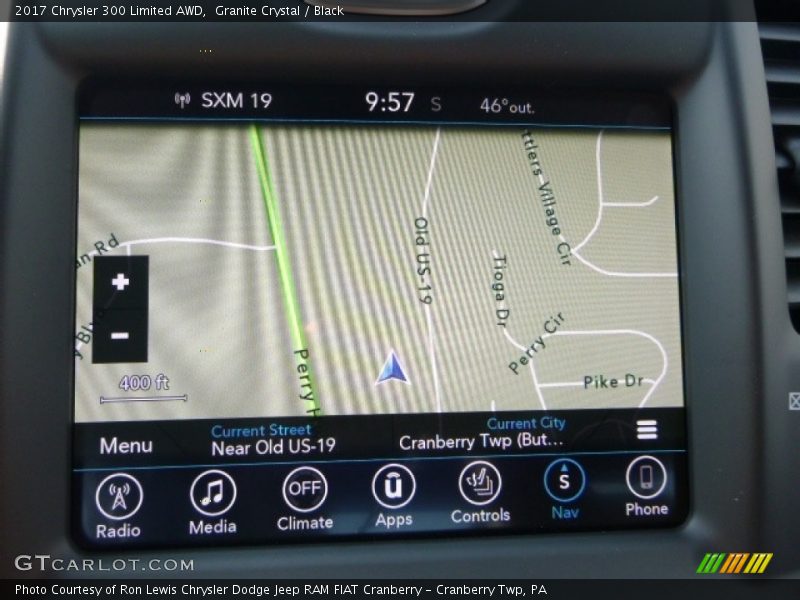 Granite Crystal / Black 2017 Chrysler 300 Limited AWD