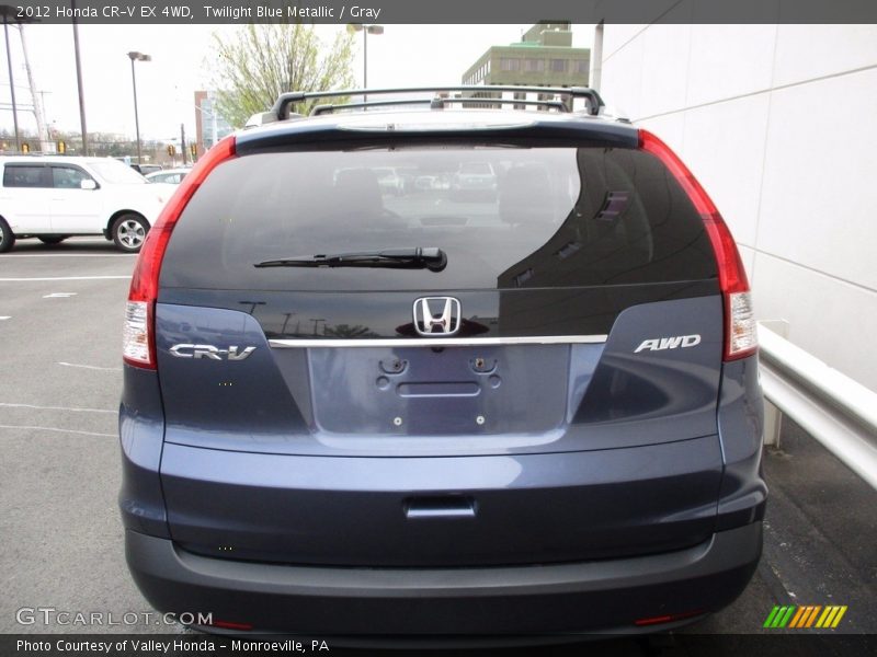 Twilight Blue Metallic / Gray 2012 Honda CR-V EX 4WD
