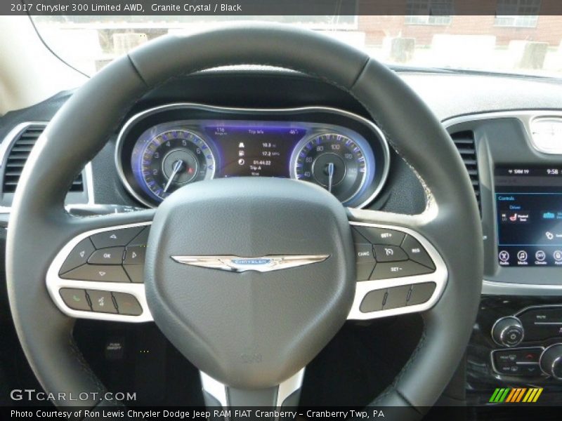 Granite Crystal / Black 2017 Chrysler 300 Limited AWD