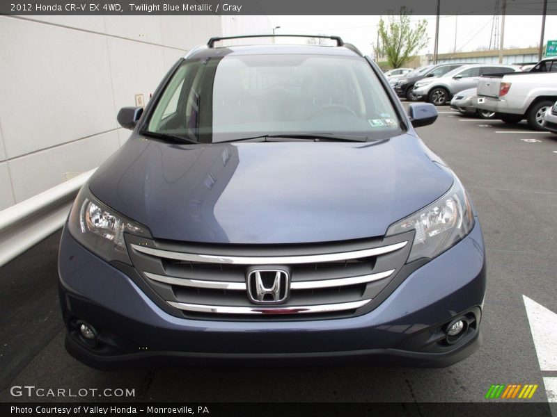 Twilight Blue Metallic / Gray 2012 Honda CR-V EX 4WD