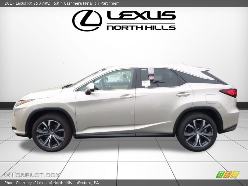 Satin Cashmere Metallic / Parchment 2017 Lexus RX 350 AWD