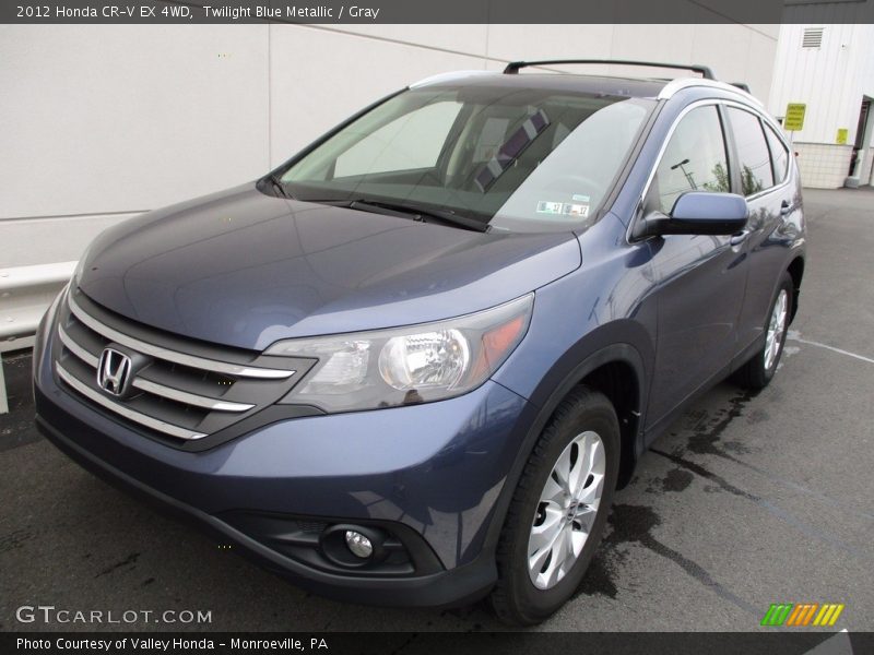 Twilight Blue Metallic / Gray 2012 Honda CR-V EX 4WD
