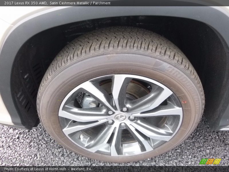 Satin Cashmere Metallic / Parchment 2017 Lexus RX 350 AWD