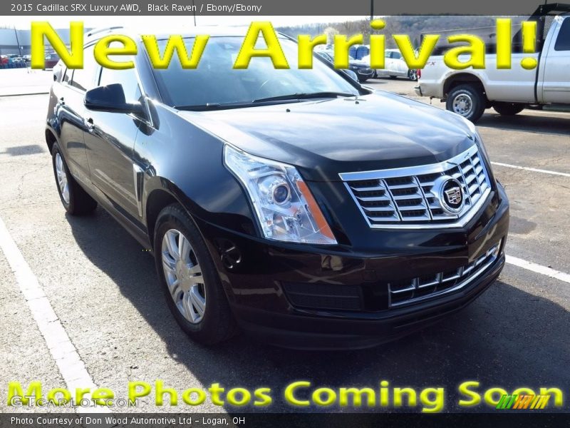 Black Raven / Ebony/Ebony 2015 Cadillac SRX Luxury AWD