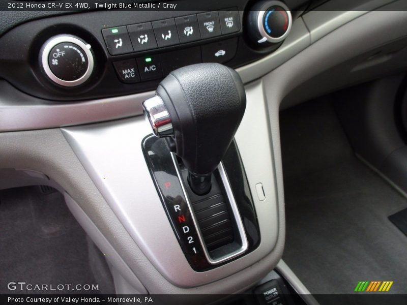 Twilight Blue Metallic / Gray 2012 Honda CR-V EX 4WD