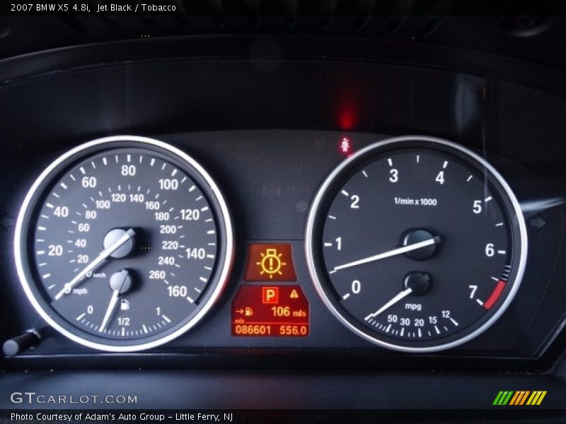 Jet Black / Tobacco 2007 BMW X5 4.8i