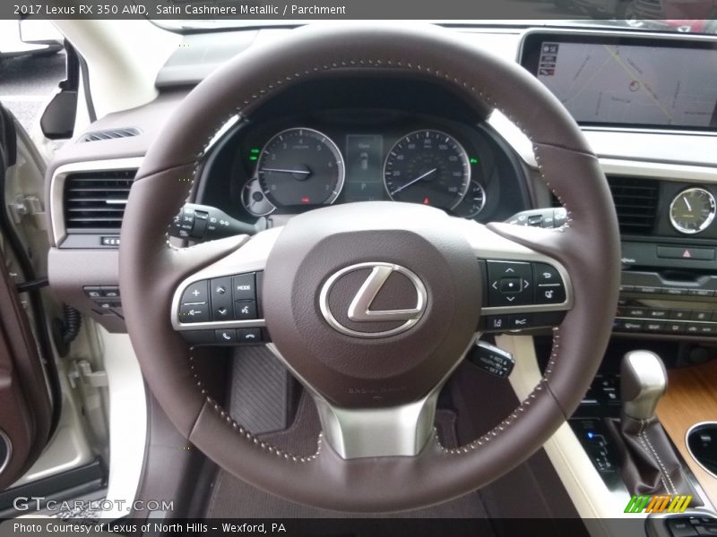Satin Cashmere Metallic / Parchment 2017 Lexus RX 350 AWD