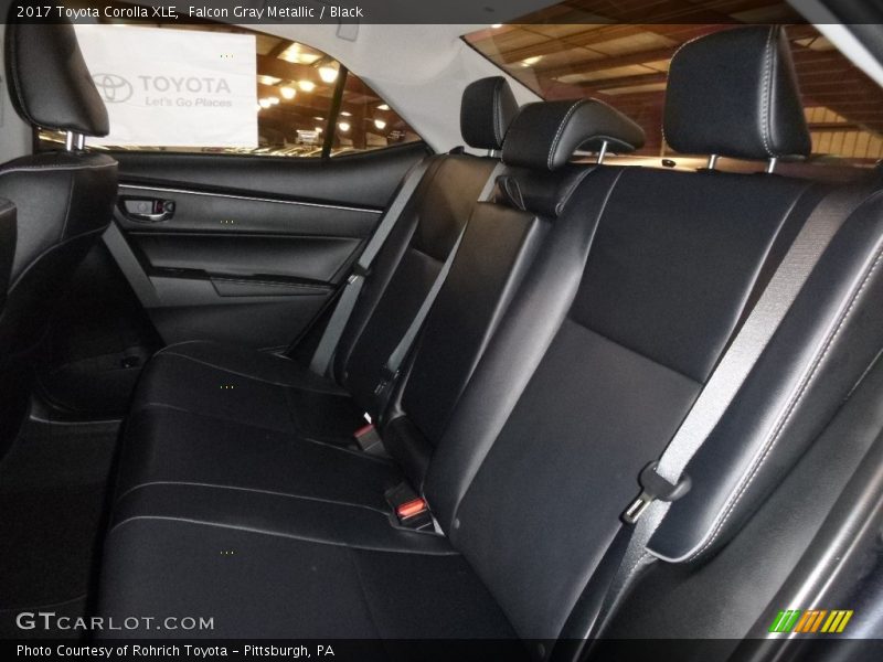 Falcon Gray Metallic / Black 2017 Toyota Corolla XLE