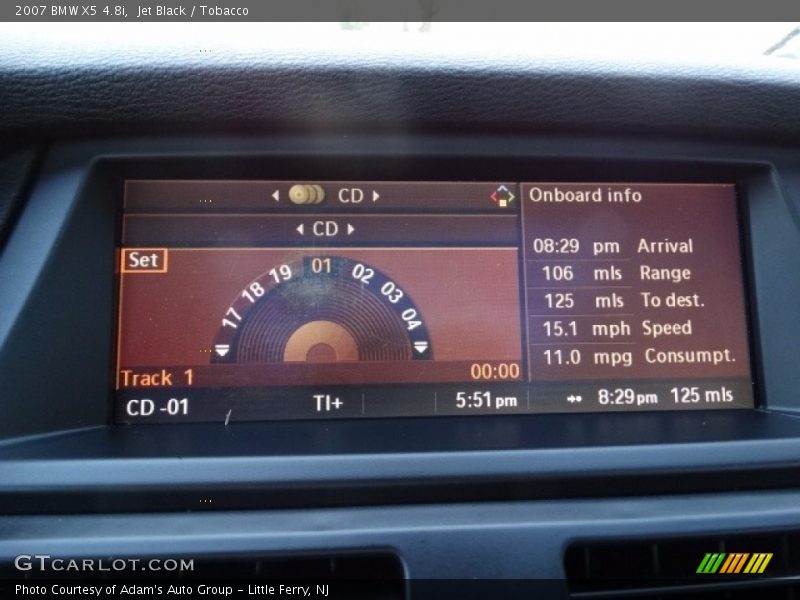 Jet Black / Tobacco 2007 BMW X5 4.8i