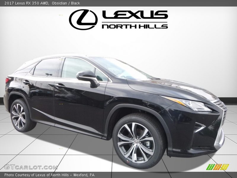 Obsidian / Black 2017 Lexus RX 350 AWD