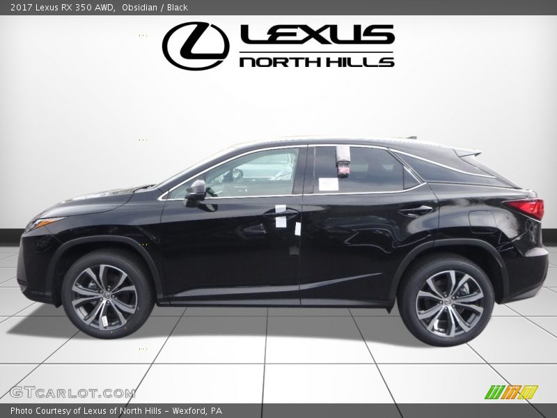 Obsidian / Black 2017 Lexus RX 350 AWD