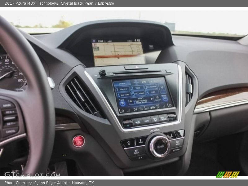 Crystal Black Pearl / Espresso 2017 Acura MDX Technology