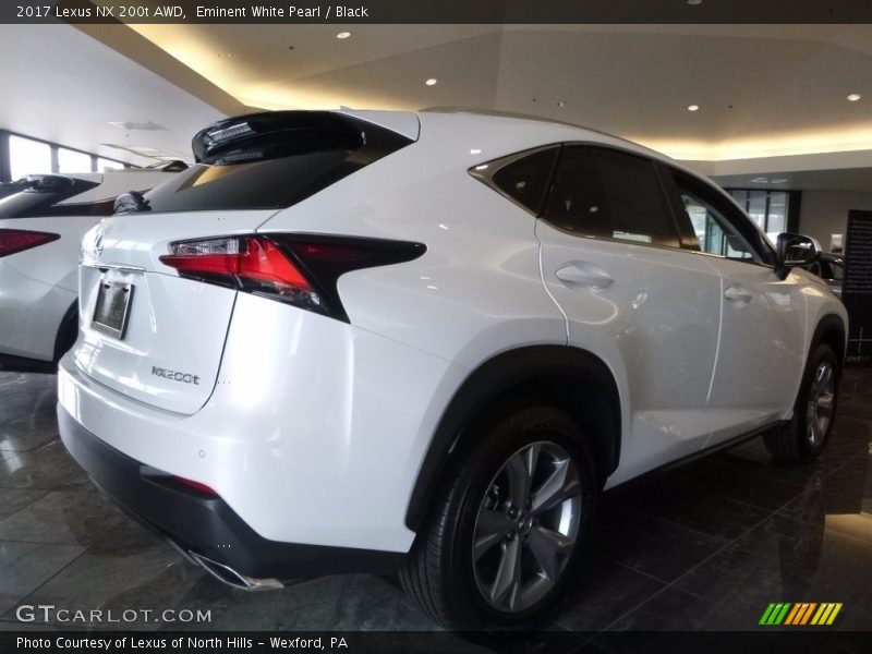 Eminent White Pearl / Black 2017 Lexus NX 200t AWD