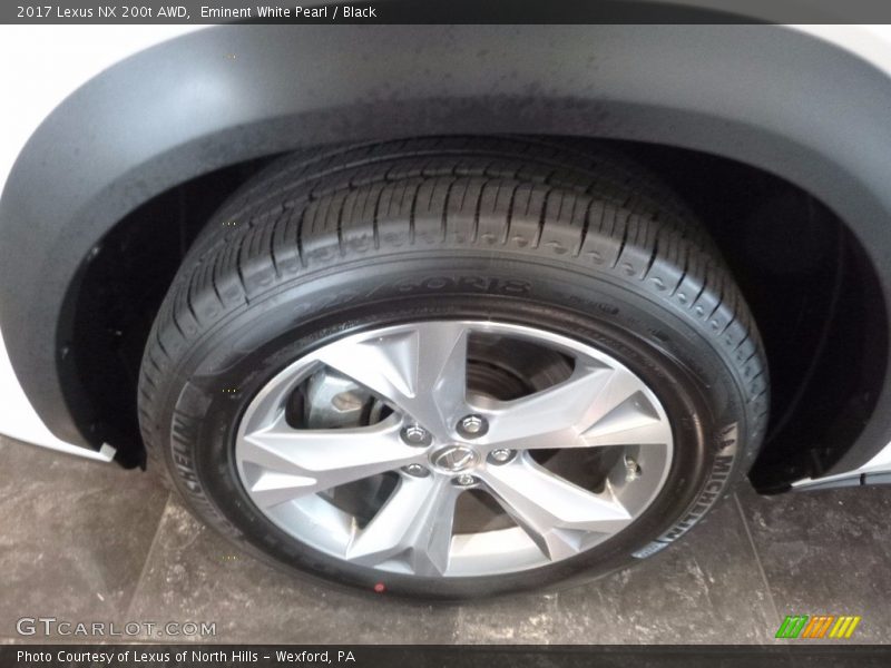 Eminent White Pearl / Black 2017 Lexus NX 200t AWD