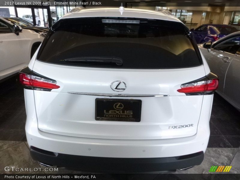 Eminent White Pearl / Black 2017 Lexus NX 200t AWD