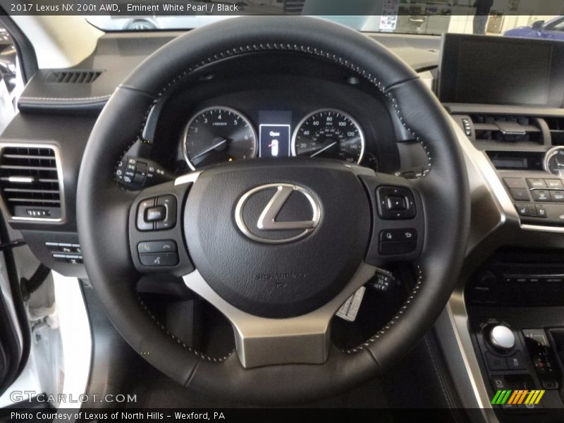 Eminent White Pearl / Black 2017 Lexus NX 200t AWD