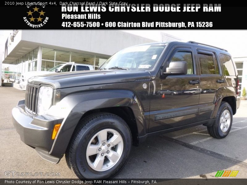 Dark Charcoal Pearl / Dark Slate Gray 2010 Jeep Liberty Sport 4x4
