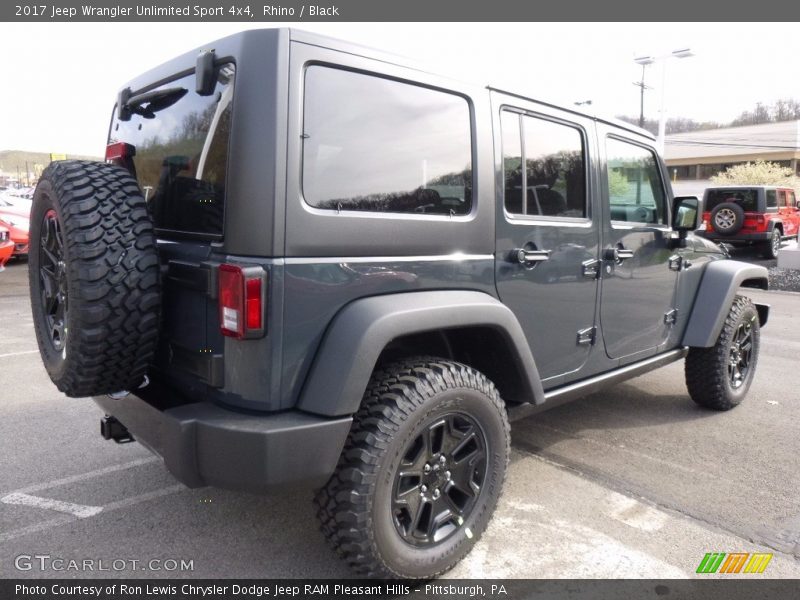 Rhino / Black 2017 Jeep Wrangler Unlimited Sport 4x4