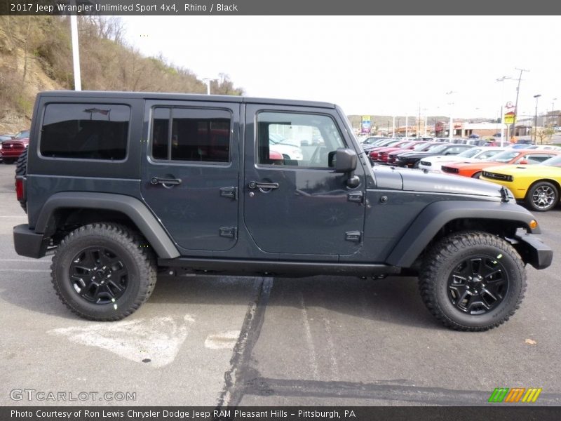 Rhino / Black 2017 Jeep Wrangler Unlimited Sport 4x4