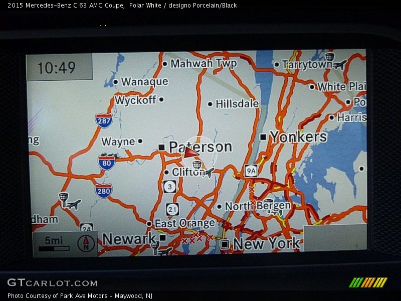 Polar White / designo Porcelain/Black 2015 Mercedes-Benz C 63 AMG Coupe