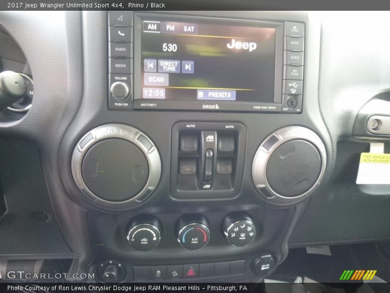 Rhino / Black 2017 Jeep Wrangler Unlimited Sport 4x4