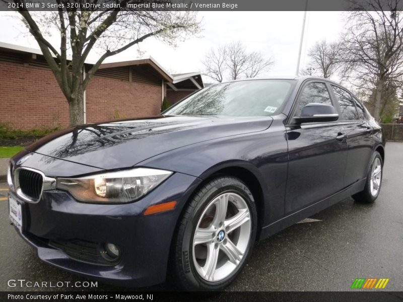 Imperial Blue Metallic / Venetian Beige 2014 BMW 3 Series 320i xDrive Sedan