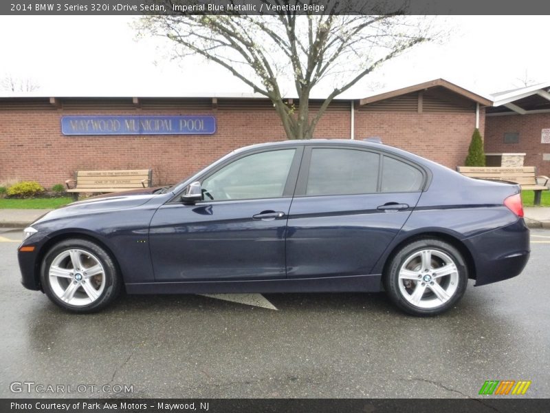 Imperial Blue Metallic / Venetian Beige 2014 BMW 3 Series 320i xDrive Sedan