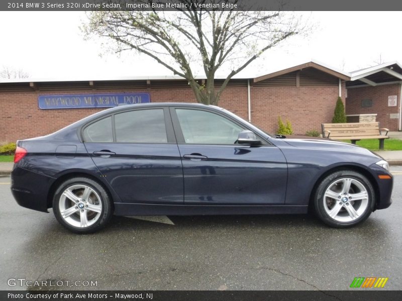 Imperial Blue Metallic / Venetian Beige 2014 BMW 3 Series 320i xDrive Sedan