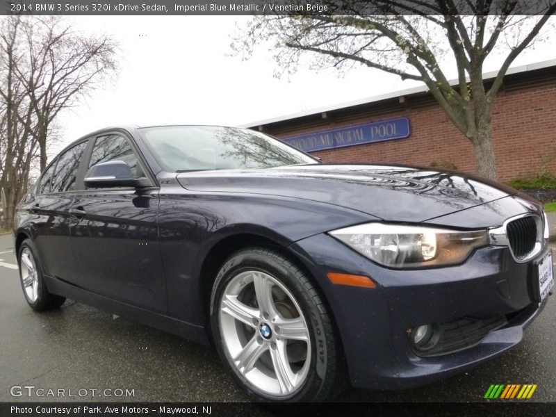 Imperial Blue Metallic / Venetian Beige 2014 BMW 3 Series 320i xDrive Sedan