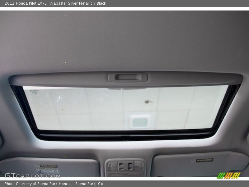Alabaster Silver Metallic / Black 2012 Honda Pilot EX-L