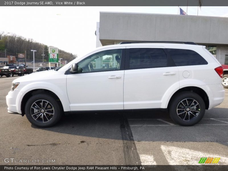 Vice White / Black 2017 Dodge Journey SE AWD