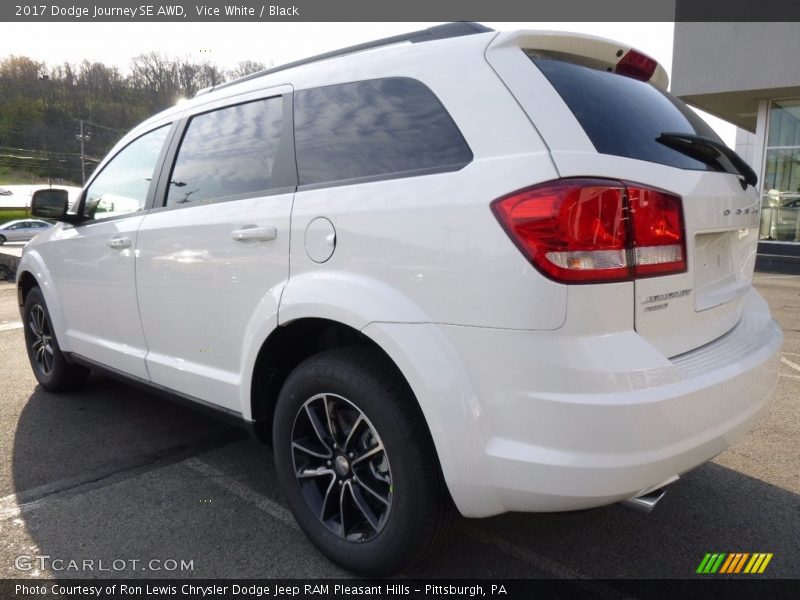 Vice White / Black 2017 Dodge Journey SE AWD