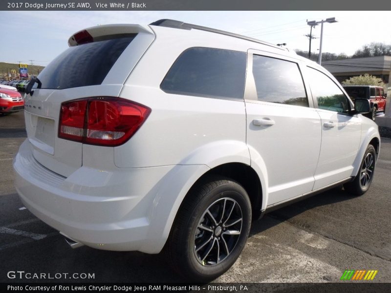 Vice White / Black 2017 Dodge Journey SE AWD