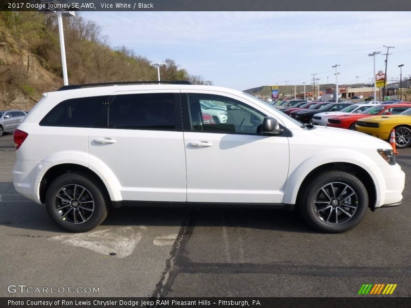 Vice White / Black 2017 Dodge Journey SE AWD