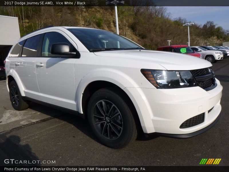 Vice White / Black 2017 Dodge Journey SE AWD
