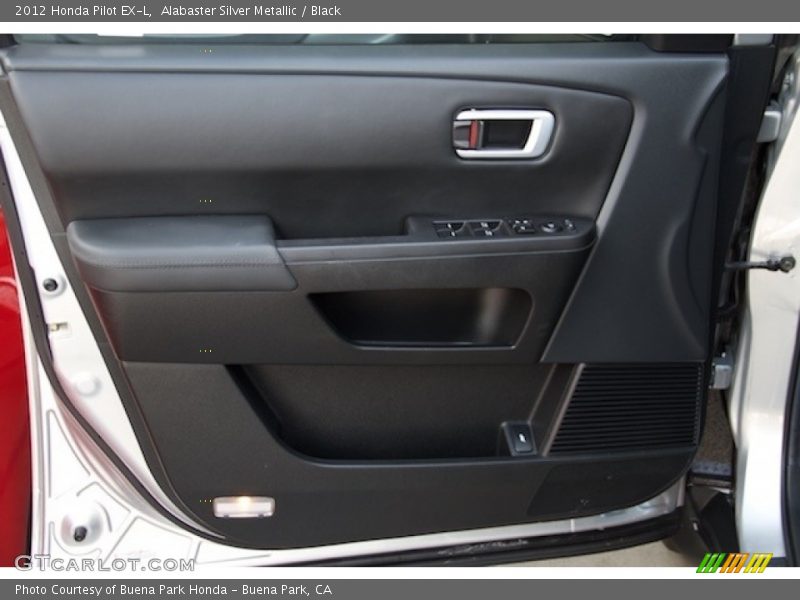 Alabaster Silver Metallic / Black 2012 Honda Pilot EX-L