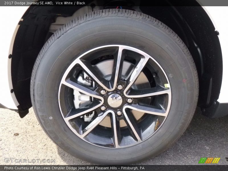 Vice White / Black 2017 Dodge Journey SE AWD