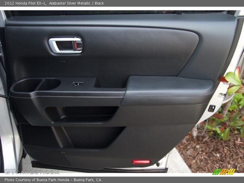 Alabaster Silver Metallic / Black 2012 Honda Pilot EX-L