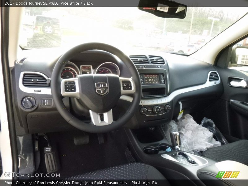 Vice White / Black 2017 Dodge Journey SE AWD