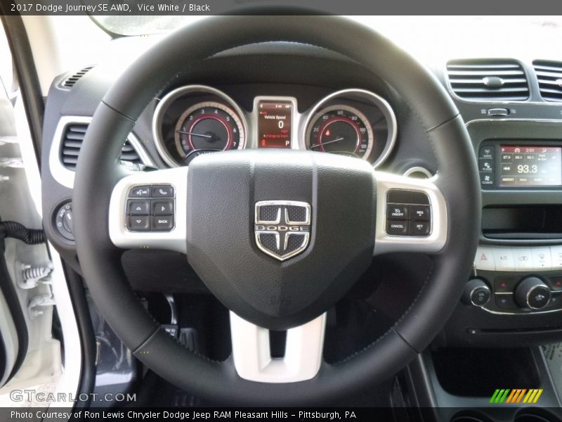 Vice White / Black 2017 Dodge Journey SE AWD
