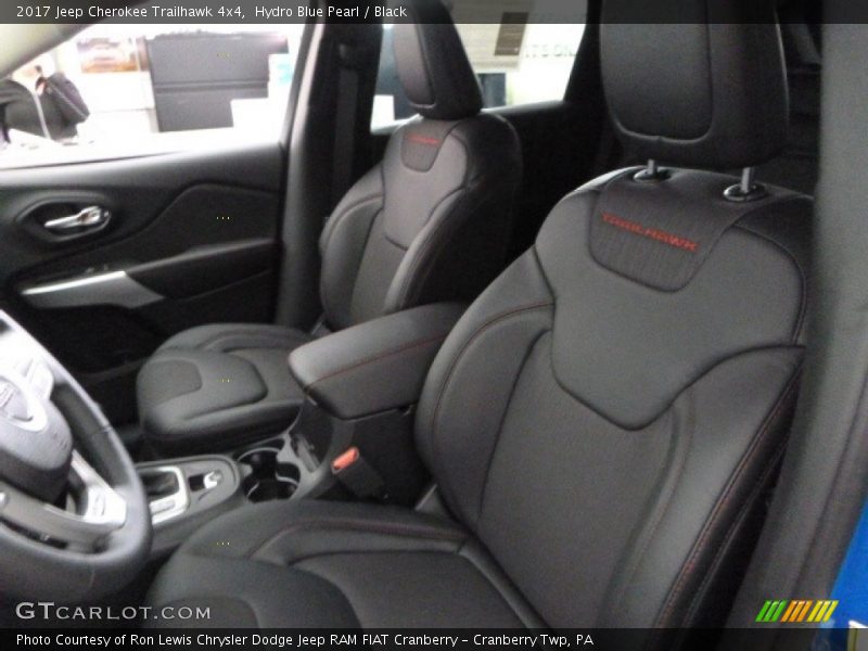 Hydro Blue Pearl / Black 2017 Jeep Cherokee Trailhawk 4x4