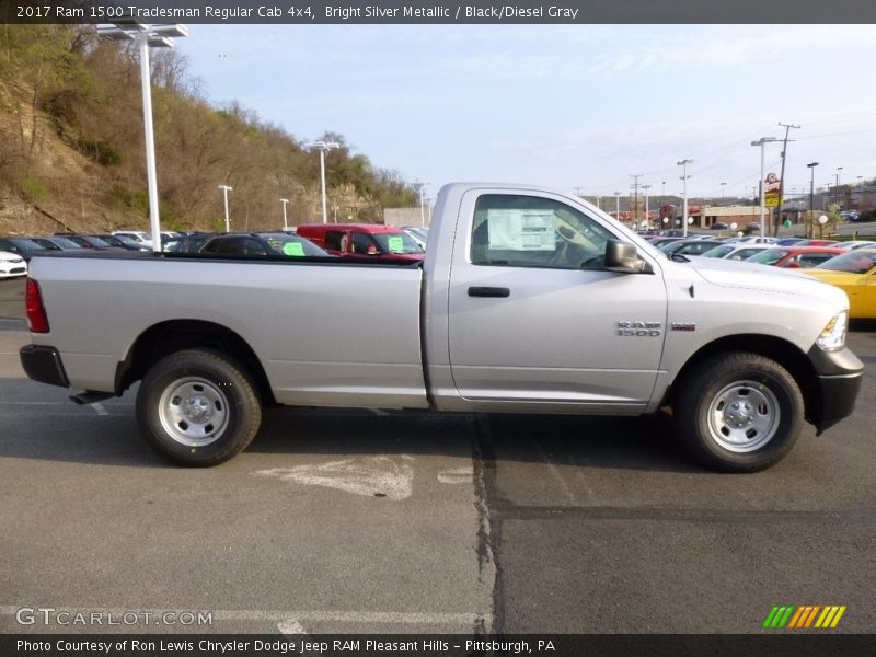 Bright Silver Metallic / Black/Diesel Gray 2017 Ram 1500 Tradesman Regular Cab 4x4