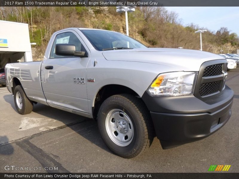 Bright Silver Metallic / Black/Diesel Gray 2017 Ram 1500 Tradesman Regular Cab 4x4