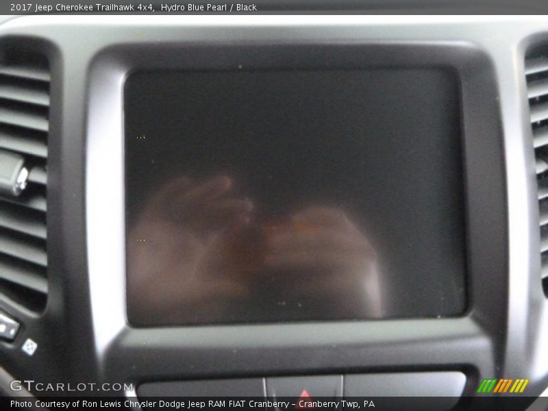 Hydro Blue Pearl / Black 2017 Jeep Cherokee Trailhawk 4x4