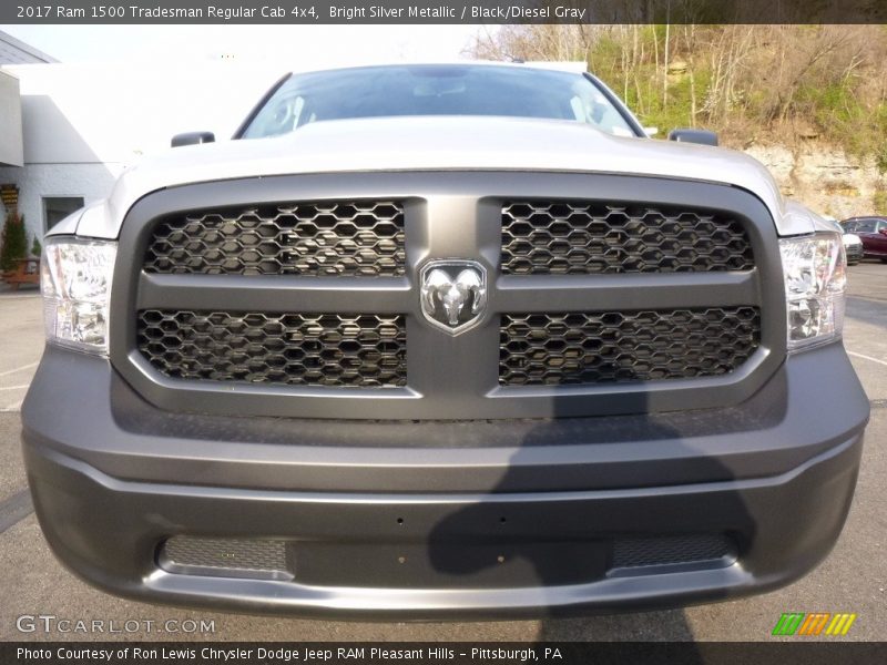Bright Silver Metallic / Black/Diesel Gray 2017 Ram 1500 Tradesman Regular Cab 4x4