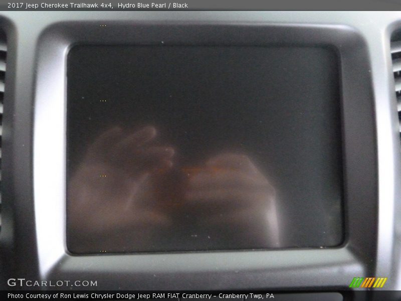 Hydro Blue Pearl / Black 2017 Jeep Cherokee Trailhawk 4x4