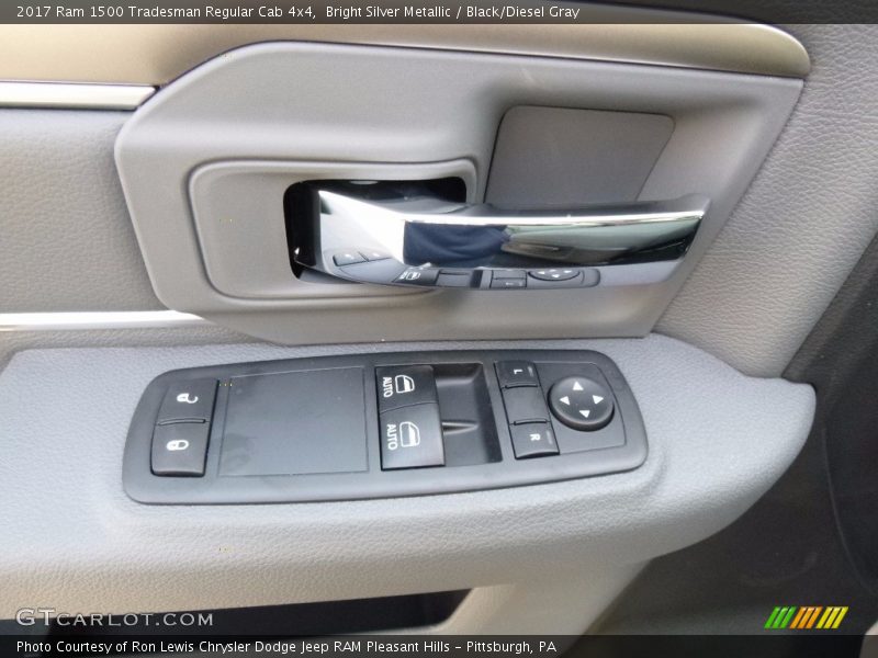 Bright Silver Metallic / Black/Diesel Gray 2017 Ram 1500 Tradesman Regular Cab 4x4