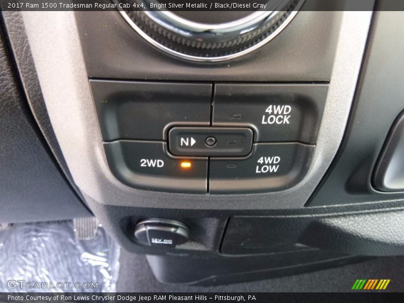 Bright Silver Metallic / Black/Diesel Gray 2017 Ram 1500 Tradesman Regular Cab 4x4